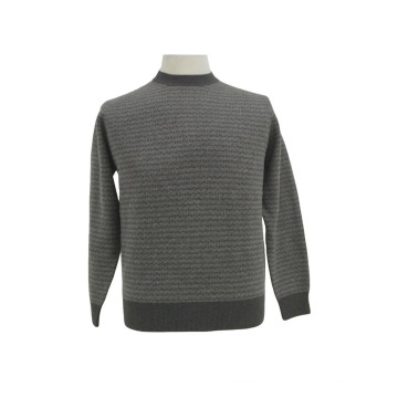 Pull manches longues col rond en laine / cachemire yak